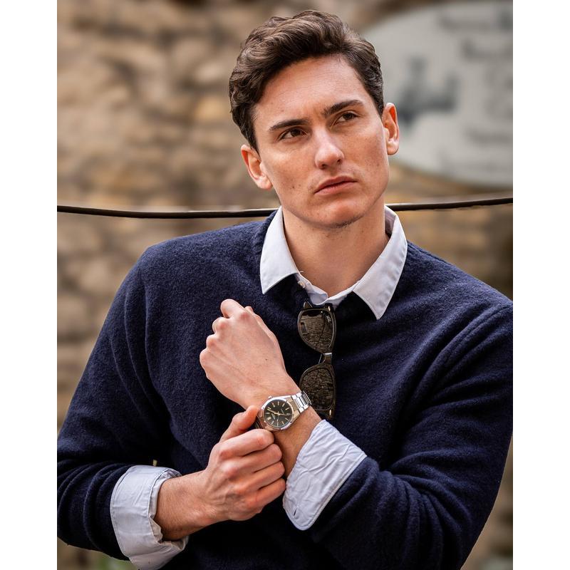 EDIFICE EFK-110D Automatic Watch Textured Dial Blue