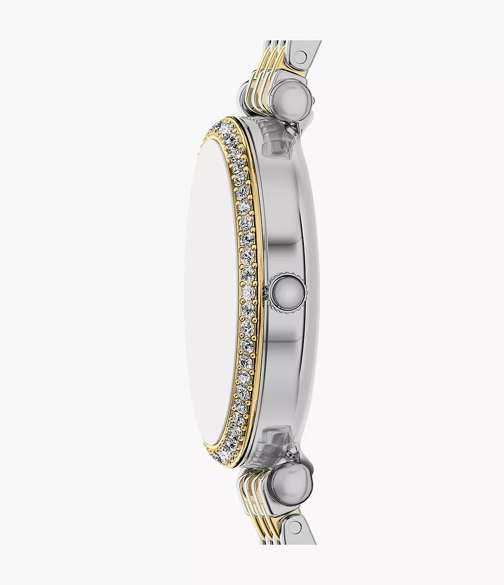 Fossil Carlie Mini Three-Hand Two-Tone Stainless Steel Women's Watch