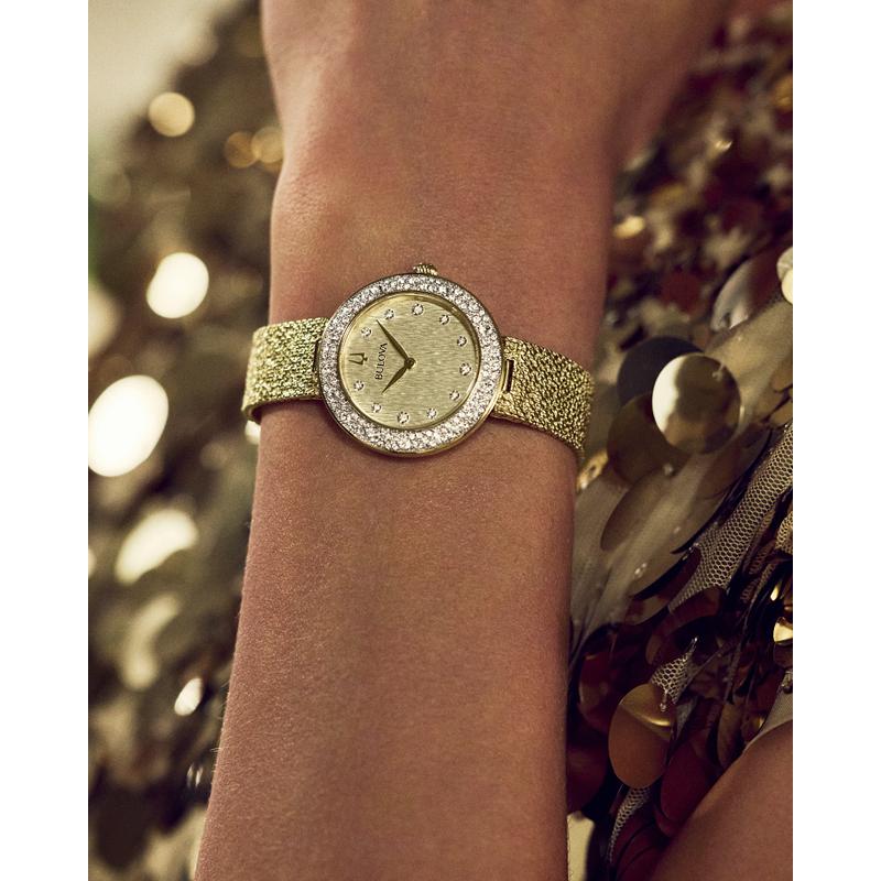 Elegant Bulova Crystal Women's Watch