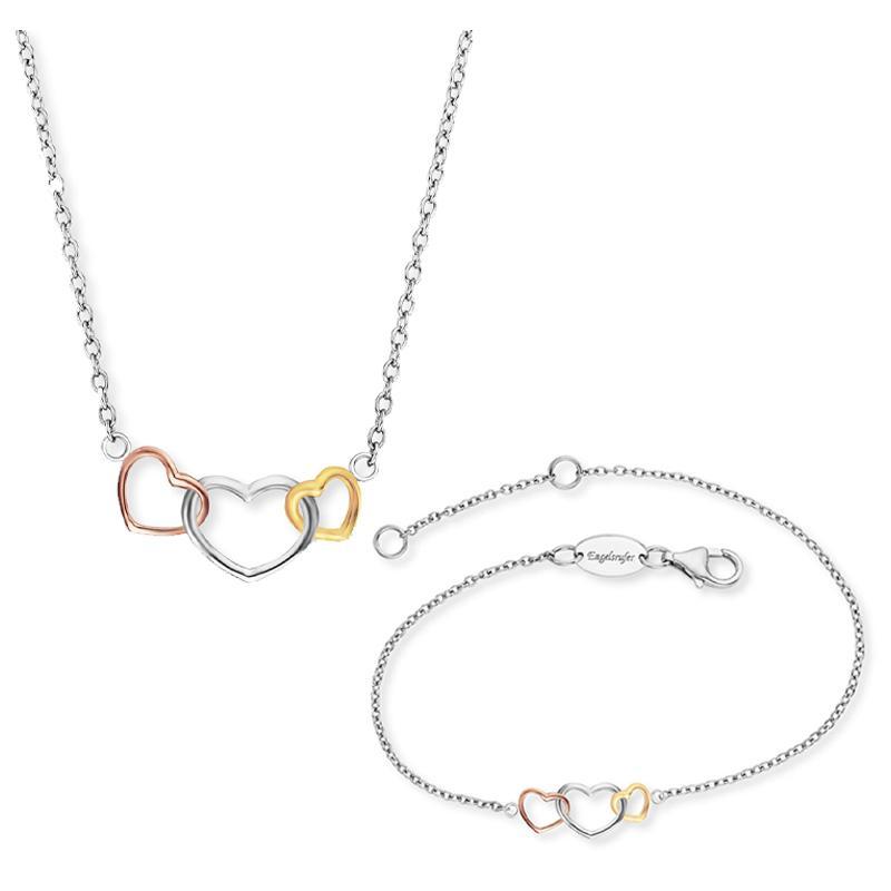 Engelsrufer 3 Tone With Love Heart Set
