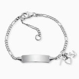 Engelsrufer Children's Bracelet - Silver with Cross, Hearts, and Anchor Pendants