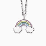 Engelsrufer Children's Necklace - Silver with Multicolour Rainbow