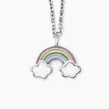 Engelsrufer Children's Necklace - Silver with Multicolour Rainbow