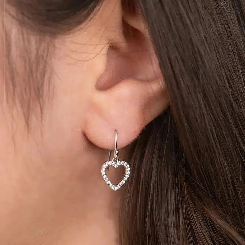 Engelsrufer Earrings Heart silver with Zirconia