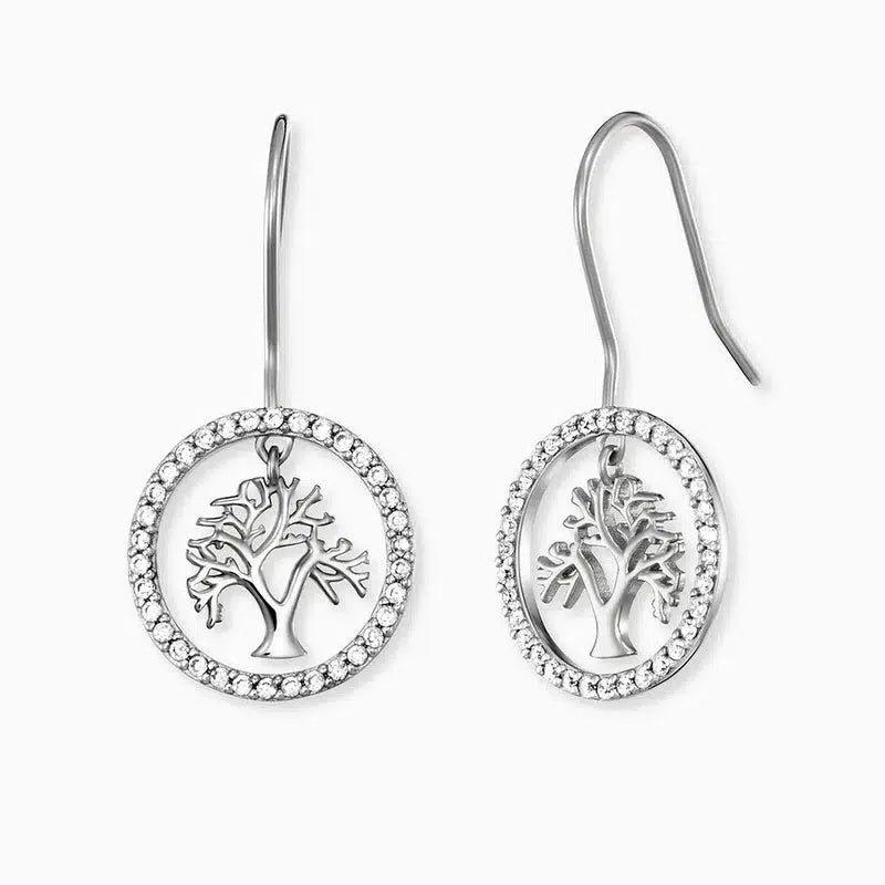 Engelsrufer Earrings Tree of Life with Zirconia