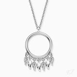 Engelsrufer Flying Wings Necklace - Silver with Zirconia Stones