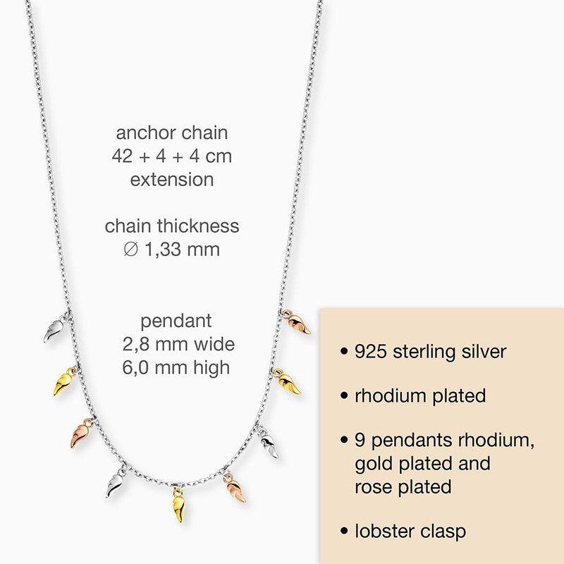 Engelsrufer Flying Wings Tri-color Necklace