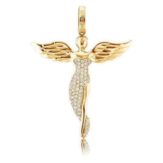 Engelsrufer Gold Angel with Stones Pendant Small