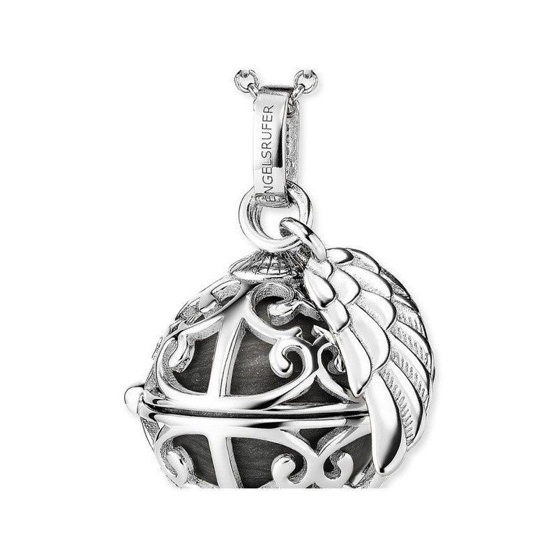 Engelsrufer Necklace Angel Whisperer with Wing Grey