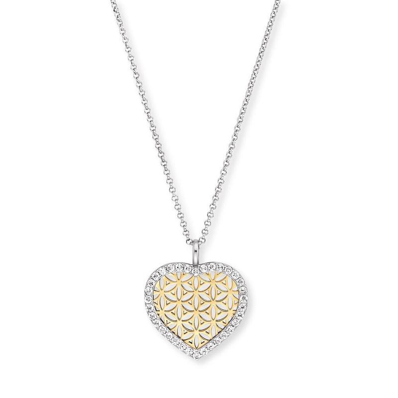 Engelsrufer Necklace Heart Yellow Gold CZ