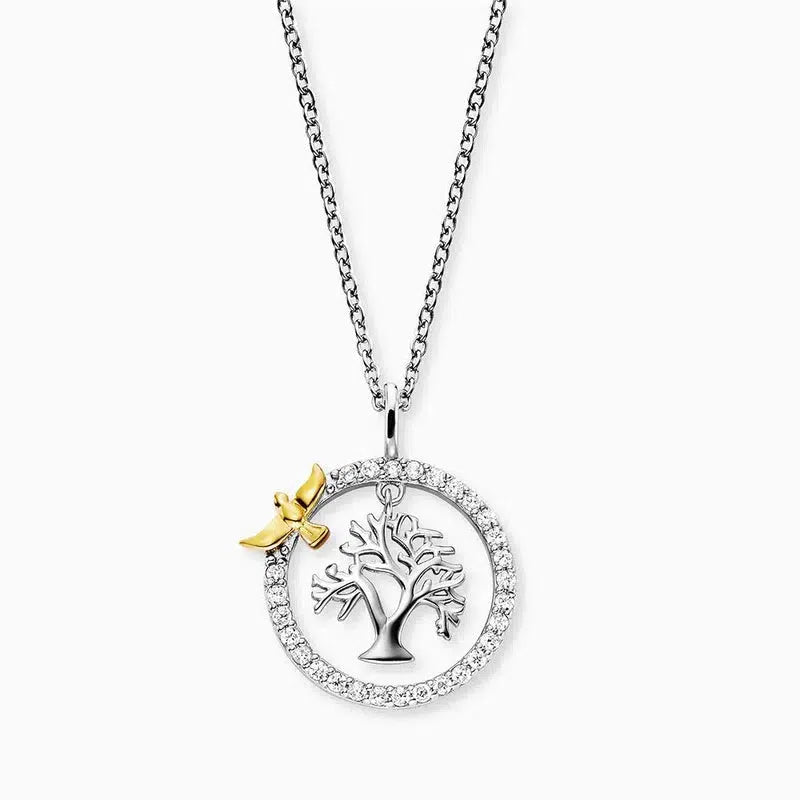 Engelsrufer Necklace Tree of Life with Bird & Zirconia