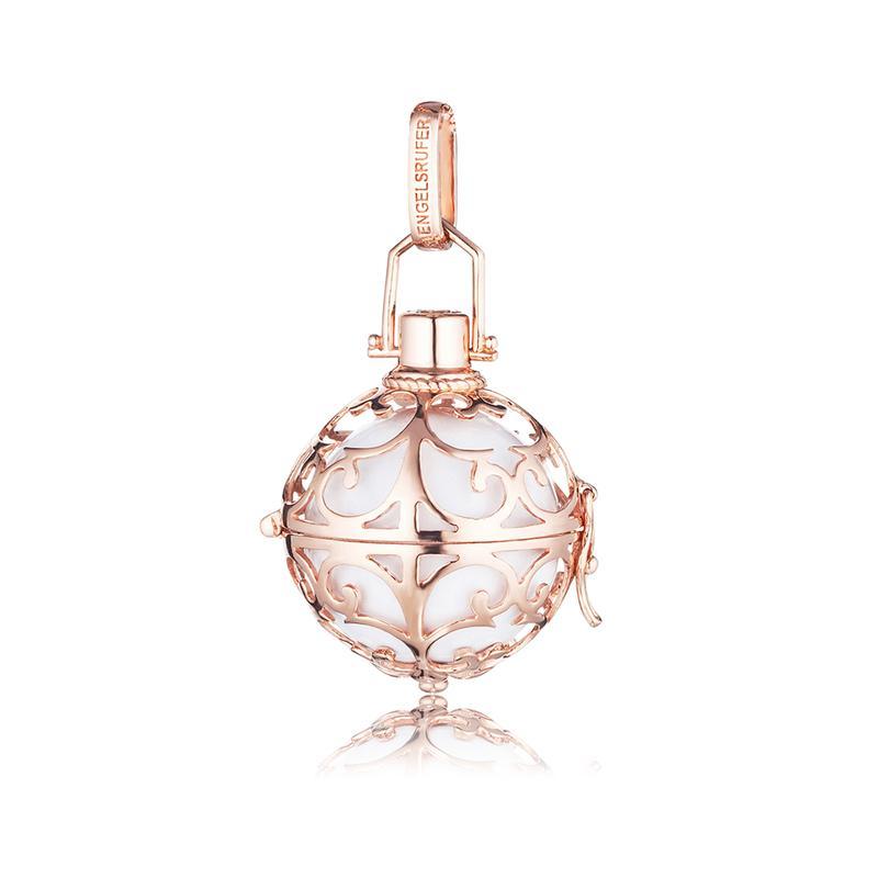 Engelsrufer Rose Gold Medium White Sound Ball Pendant