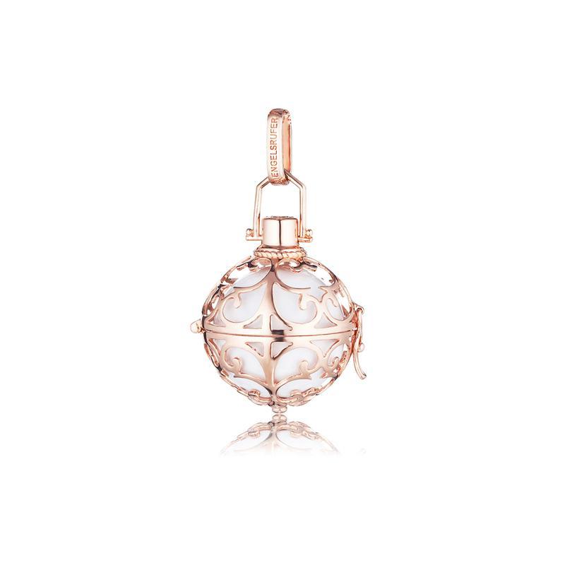 Engelsrufer Rose Gold Small White Sound Ball Pendant