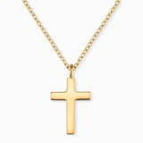 Engelsrufer Silver Gold Plated Cross Chain With Pendant