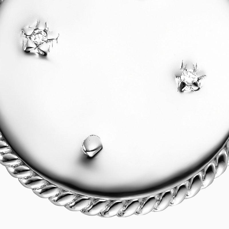 Engelsrufer Silver Leo Rose Quartz With Zirconia Necklace