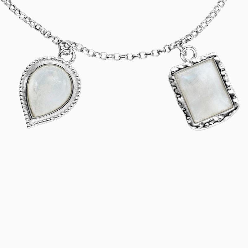 Engelsrufer Silver Pure Moon With Moonstone Bracelet