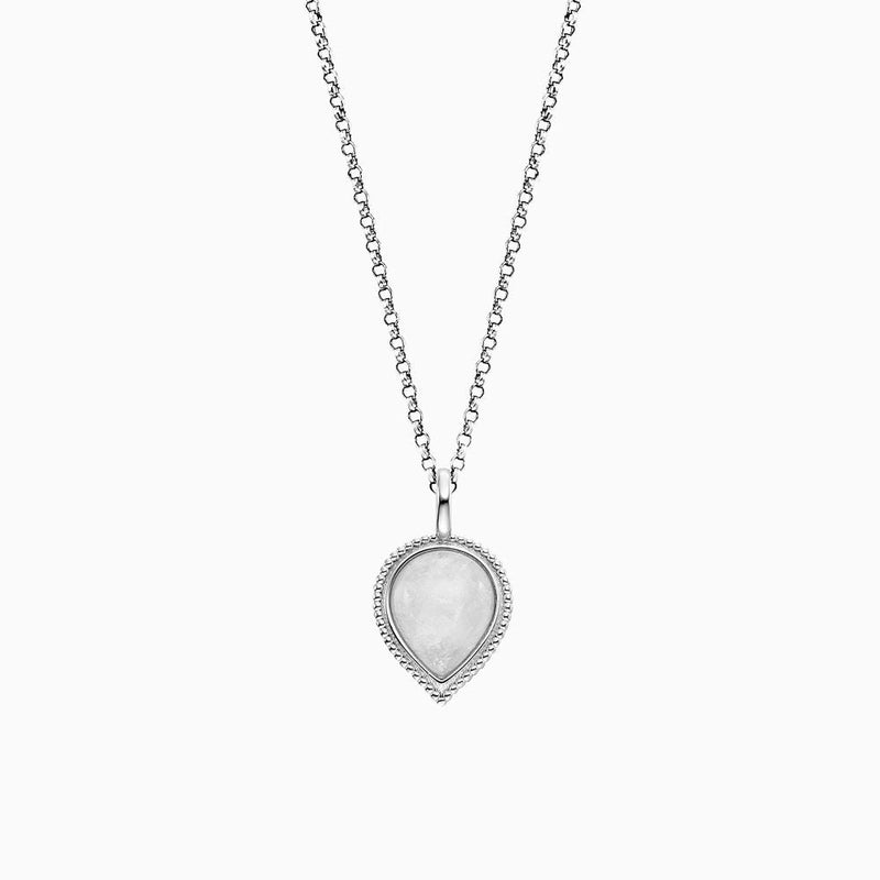 Engelsrufer Silver Pure Moondrop With Moonstone Chain With Pendant