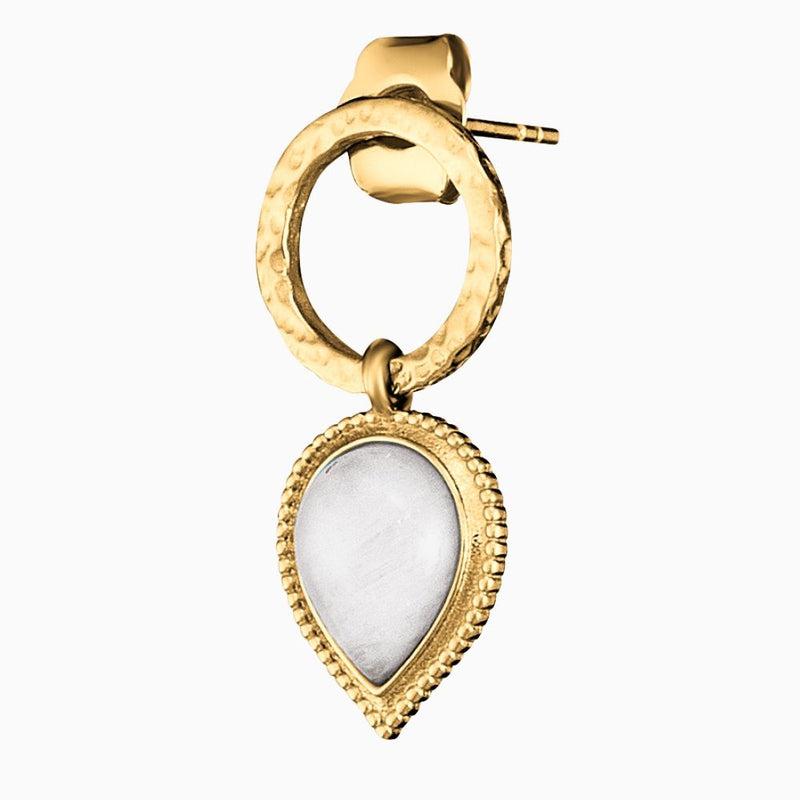 Engelsrufer Silver Pure Moondrop With Moonstone Ear Studs