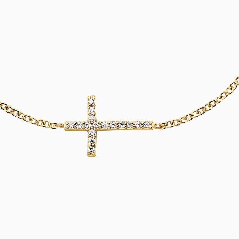 Engelsrufer Silver With CZ Cross Bracelet