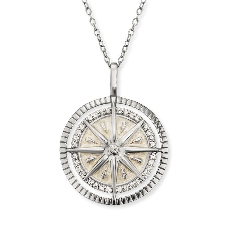 Engelsrufer Wind Rose CZ Necklace