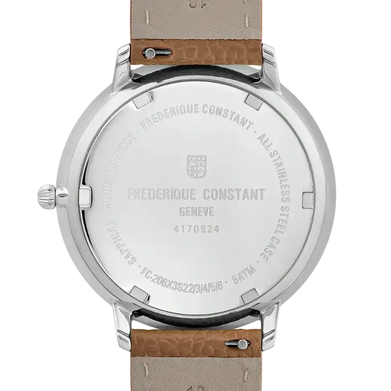 FREDERIQUE CONSTANT CLASSIC QUARTZ MOONPHASE - FC-206RN3S6