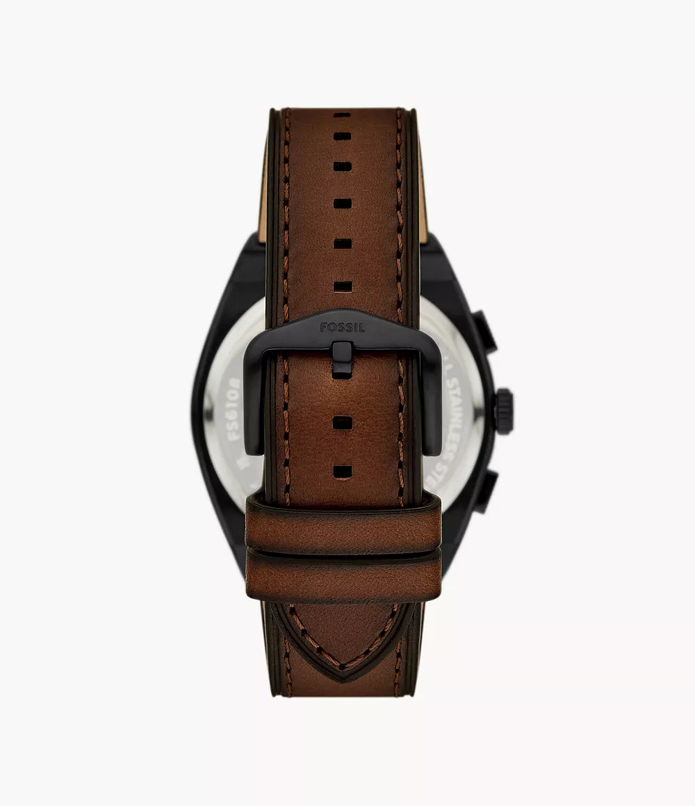 Fossil Everett Chronograph Brown Leather Men's Watch