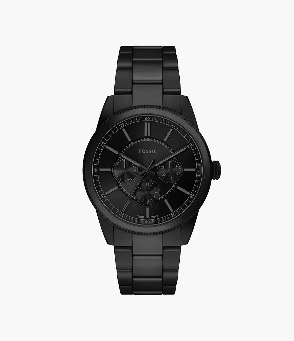 Fossil Pearson Multifunction Black Stainless Steel Men's Watch