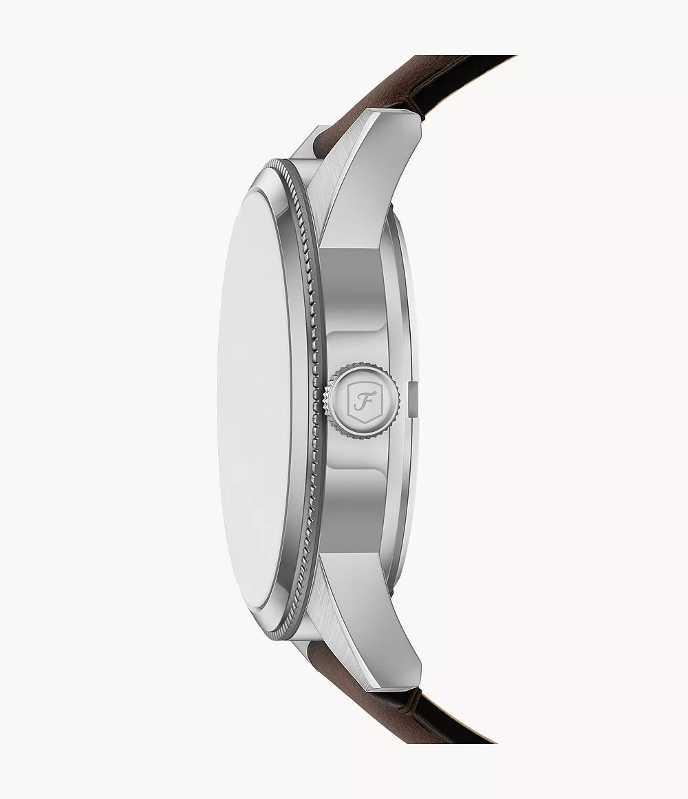 Fossil Pearson Multifunction Brown Leather Men's Watch