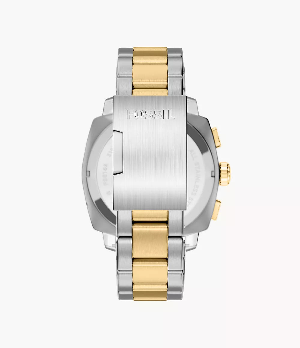 Fossil Machine Chronograph Two-Tone Stainless Steel Men's Watch