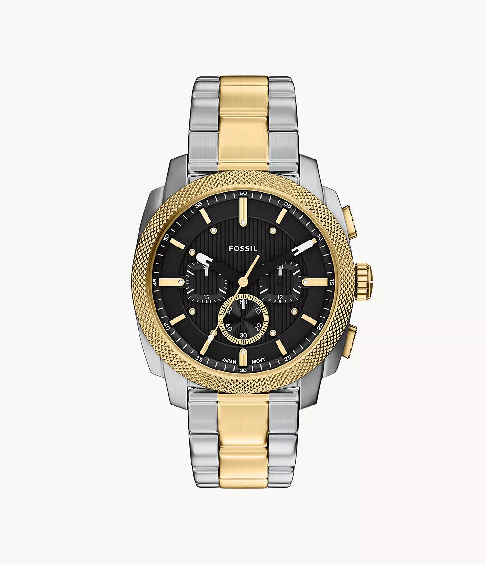 Fossil Machine Chronograph Two-Tone Stainless Steel Men's Watch