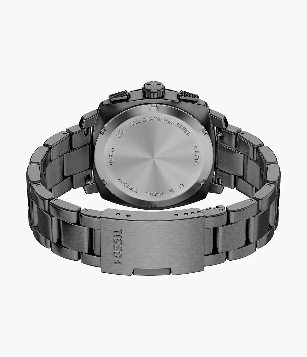 Fossil Machine Chronograph Smoke Stainless Steel Men's Watch