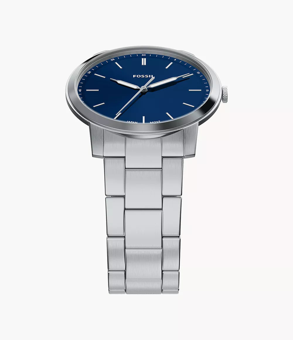 Fossil Minimalist Three-Hand Stainless Steel Men's Watch