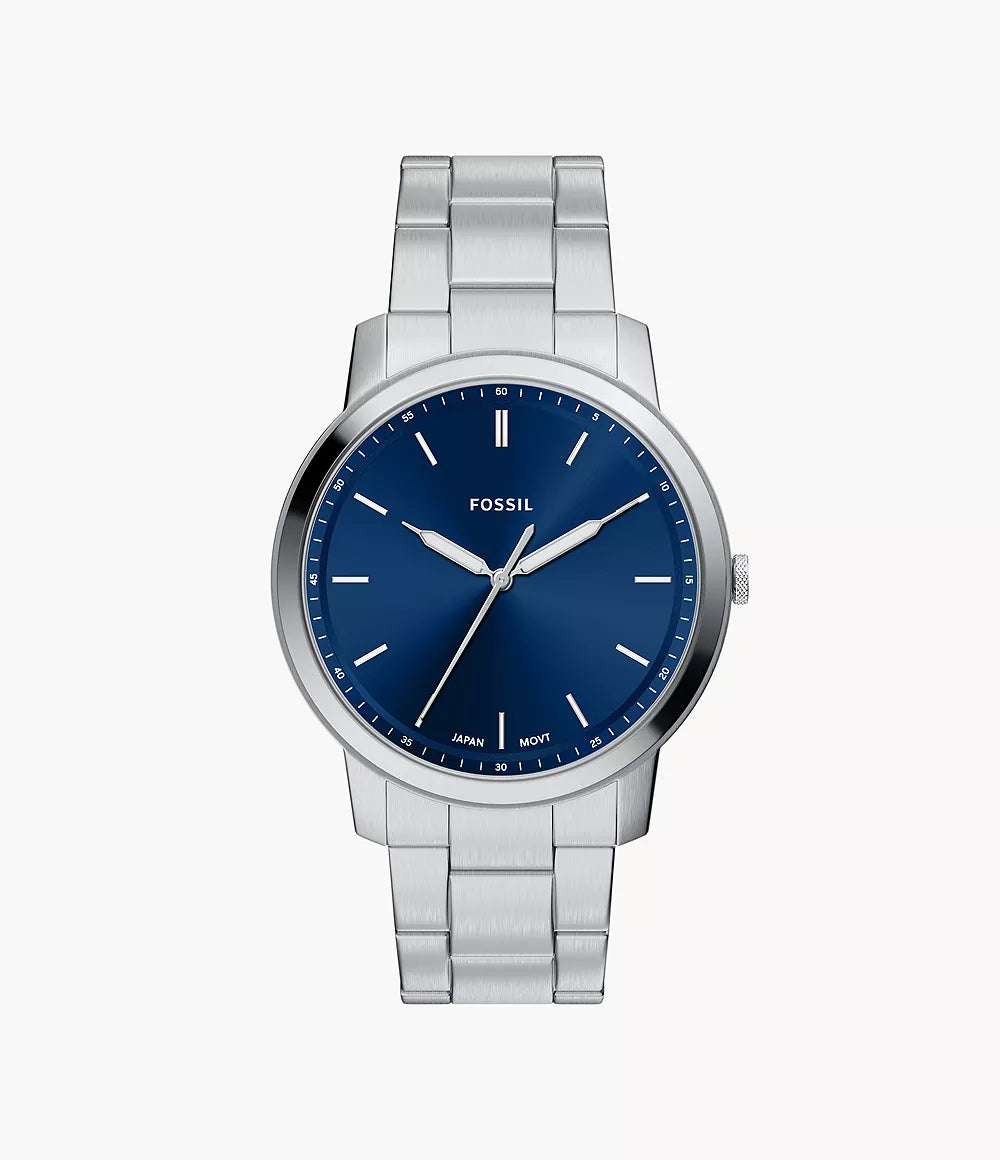 Fossil Minimalist Three-Hand Stainless Steel Men's Watch