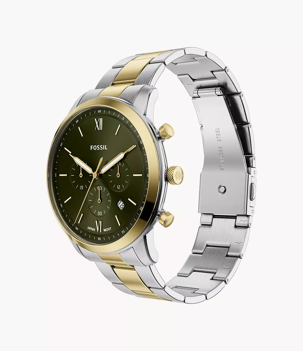 Fossil Neutra Chronograph Two-Tone Stainless Steel Men's Watch