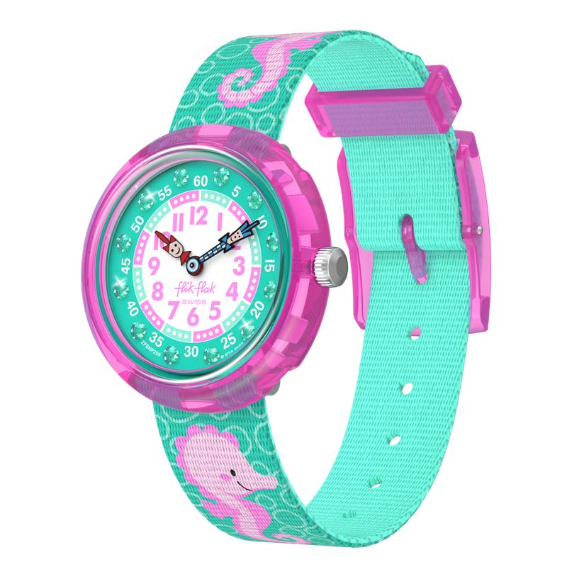 Flik Flak Bubbly Seahorse Watch FBNP256