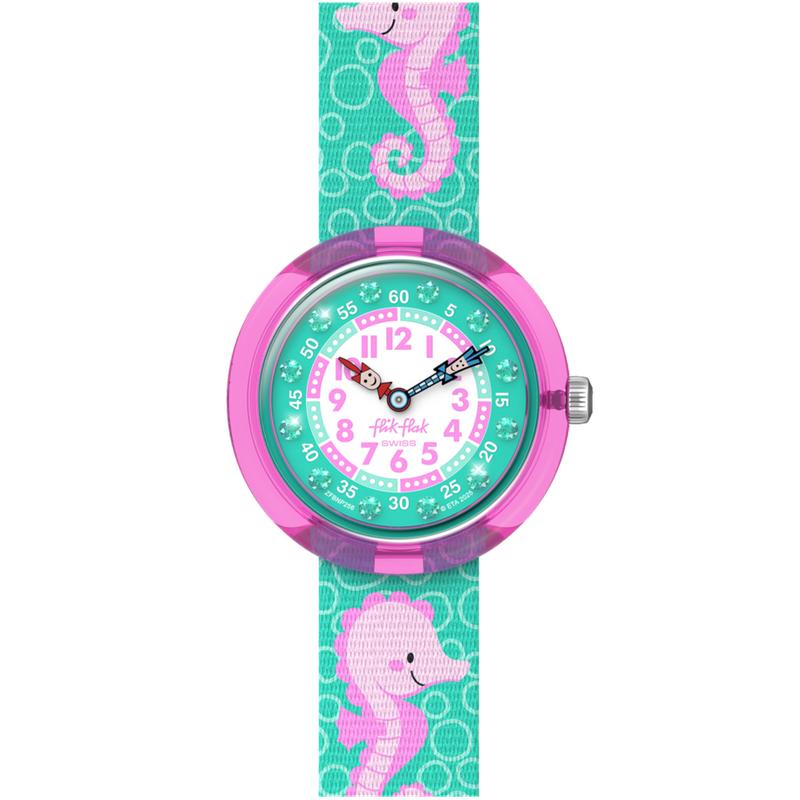 Flik Flak Bubbly Seahorse Watch FBNP256