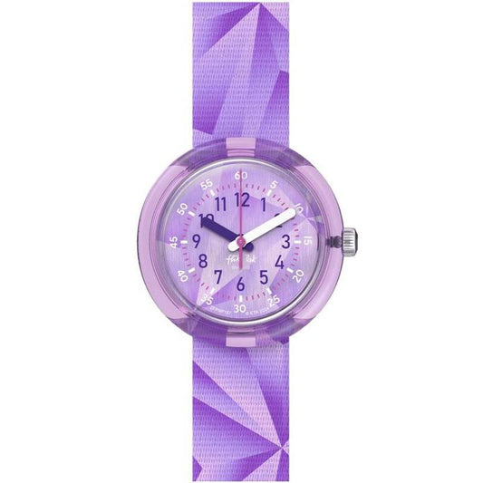 Flik Flak Purple Prism Watch FPNP167
