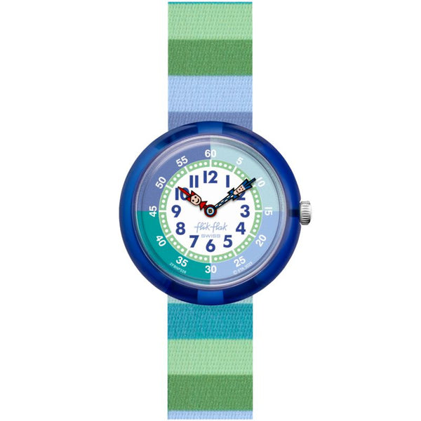 Flik Flak STRIPY GREEN Watch FBNP226