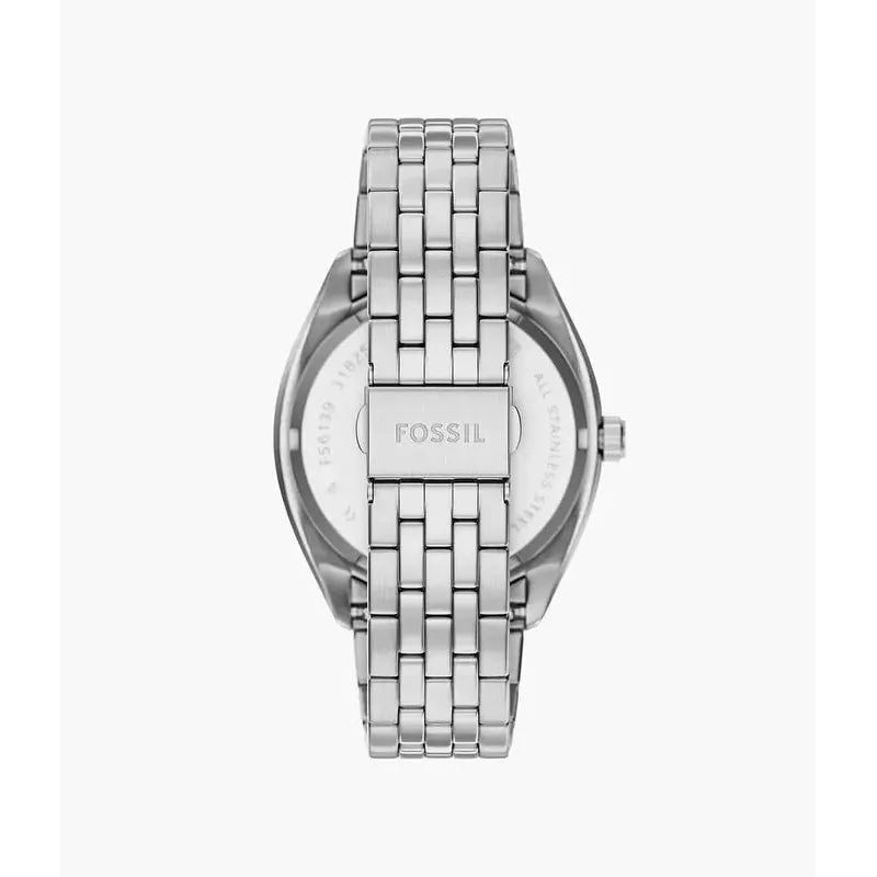 Fossil Campbell Three-Hand Day-Date Stainless Steel Men's Watch
