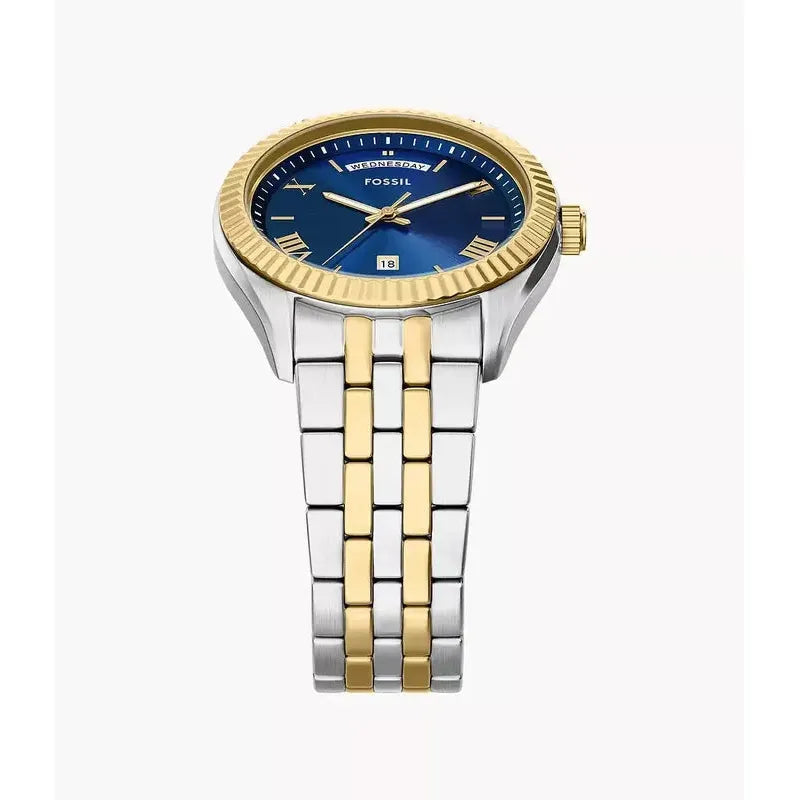 Fossil Campbell Three Hand Stainless Steel Men's Watch