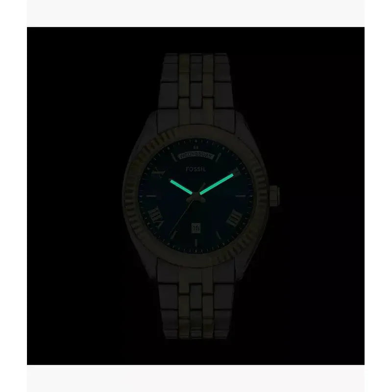 Fossil Campbell Three Hand Stainless Steel Men's Watch