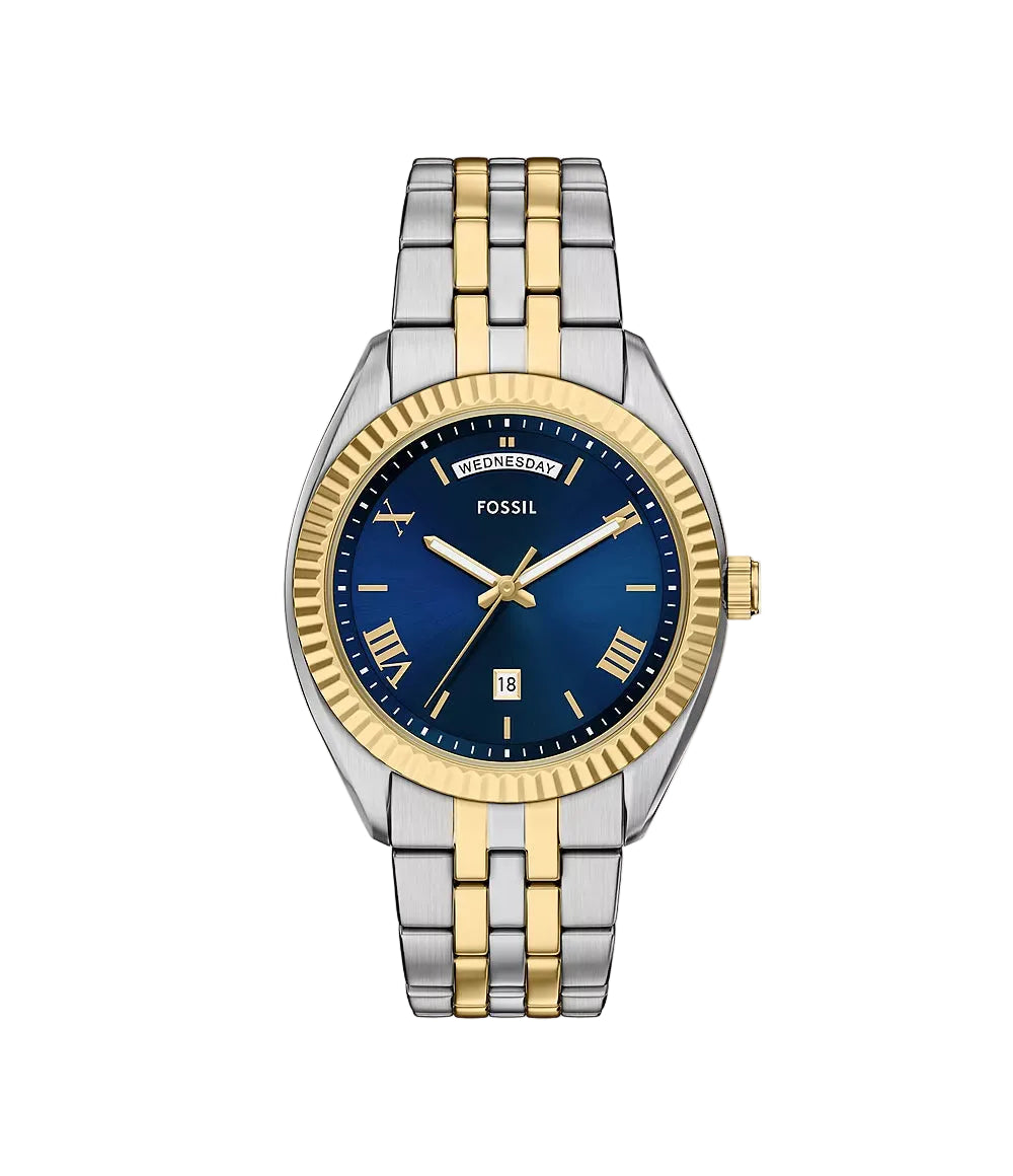 Fossil Campbell Three Hand Stainless Steel Men's Watch