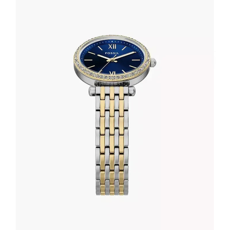 Fossil Carlie Mini Three-Hand Two-Tone Stainless Steel Women's Watch