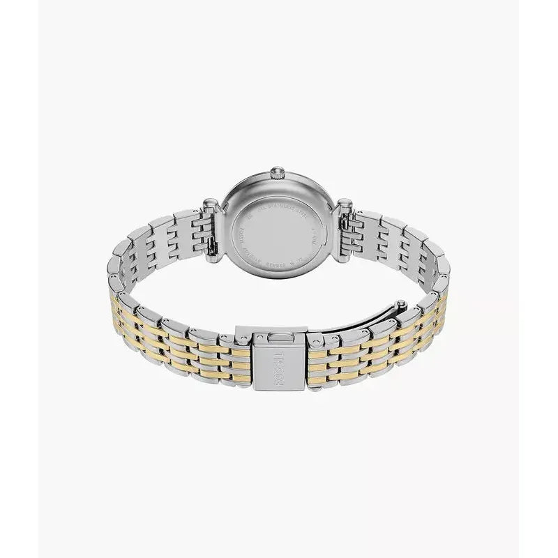 Fossil Carlie Mini Three-Hand Two-Tone Stainless Steel Women's Watch