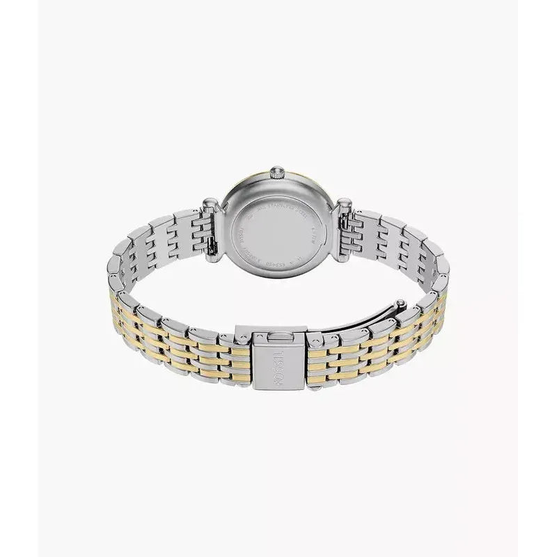 Fossil Carlie Mini Three-Hand Two-Tone Stainless Steel Women's Watch and Bracelet