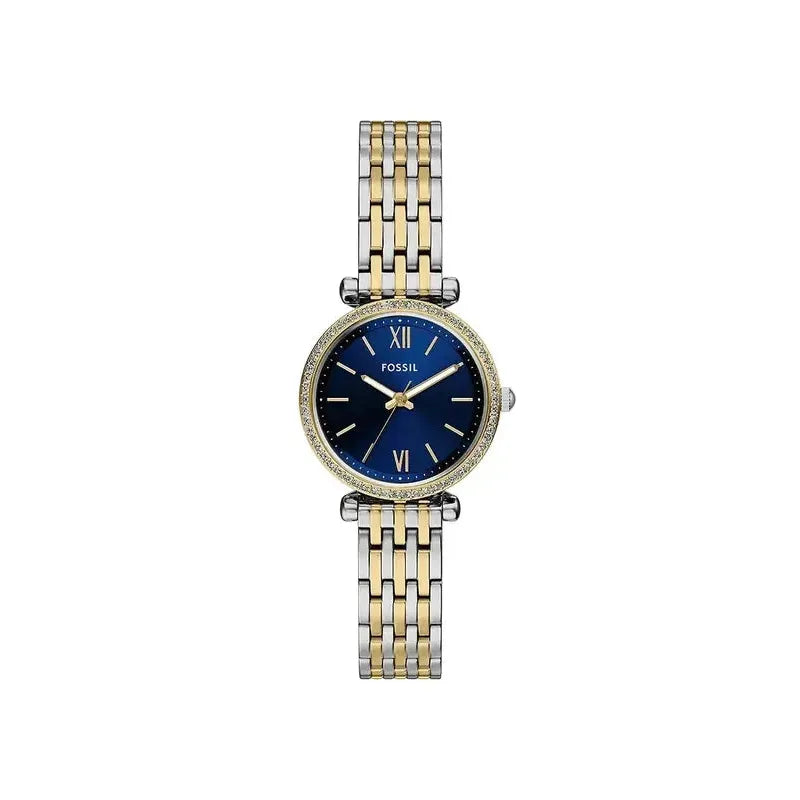Fossil Carlie Mini Three-Hand Two-Tone Stainless Steel Women's Watch