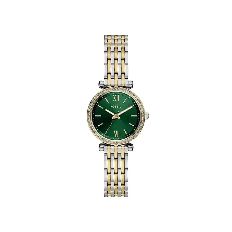 Fossil Carlie Mini Three-Hand Two-Tone Stainless Steel Women's Watch