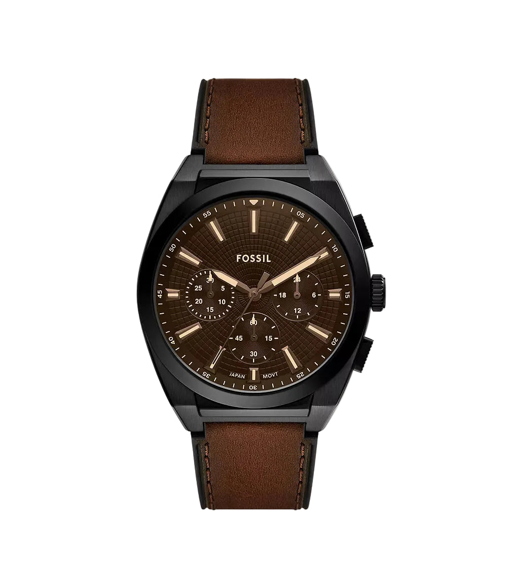 Fossil Everett Chronograph Brown Leather Men's Watch