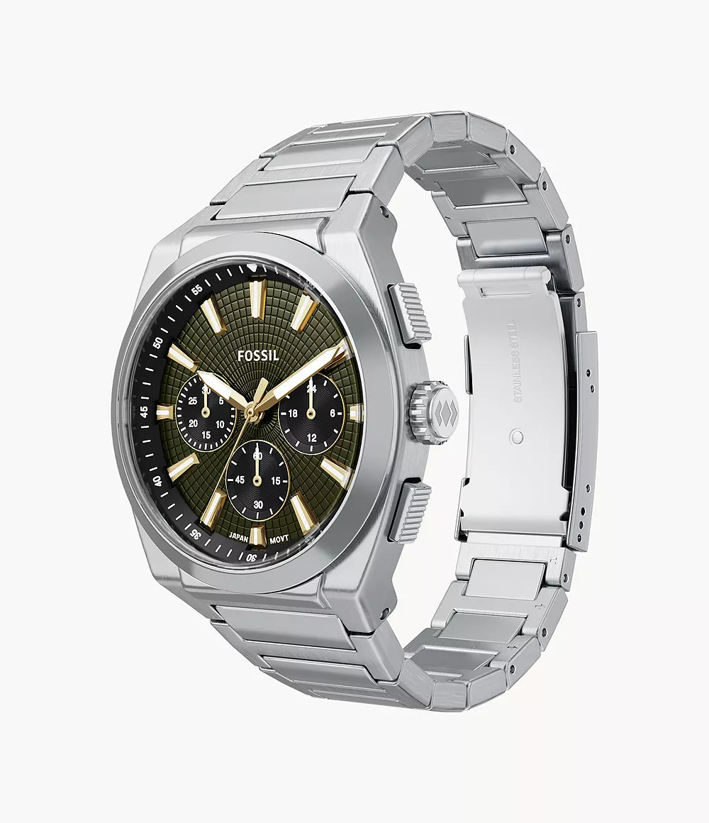 Fossil Everett Chronograph Stainless Steel Men's Watch