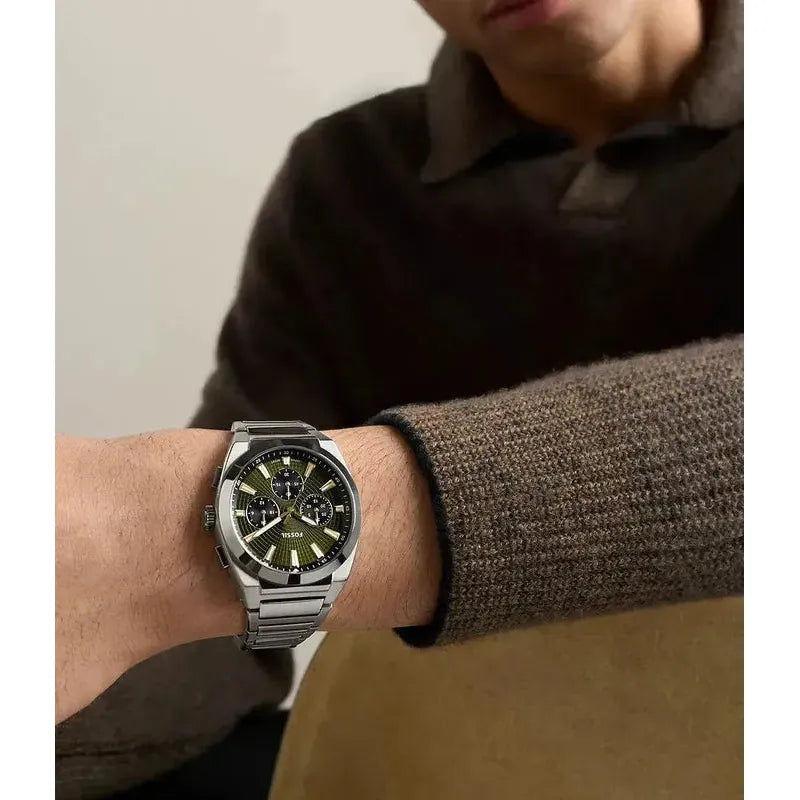 Fossil Everett Chronograph Stainless Steel Men's Watch